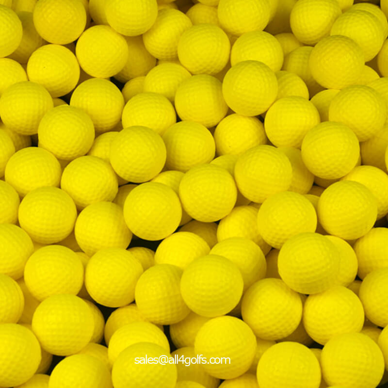 Yellow PU Golf Balls